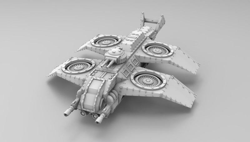 VTOL-1B "Dragonfly" Aircraft 28/32mm Scale