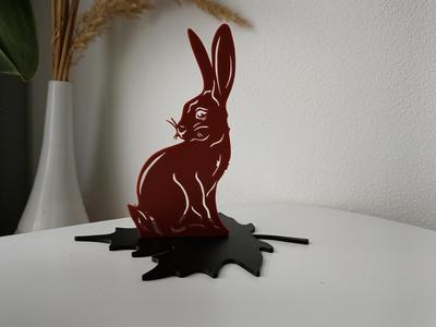 Bunny sitting on a leaf
