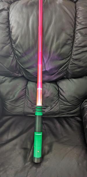 Light up collapsing saber Rings