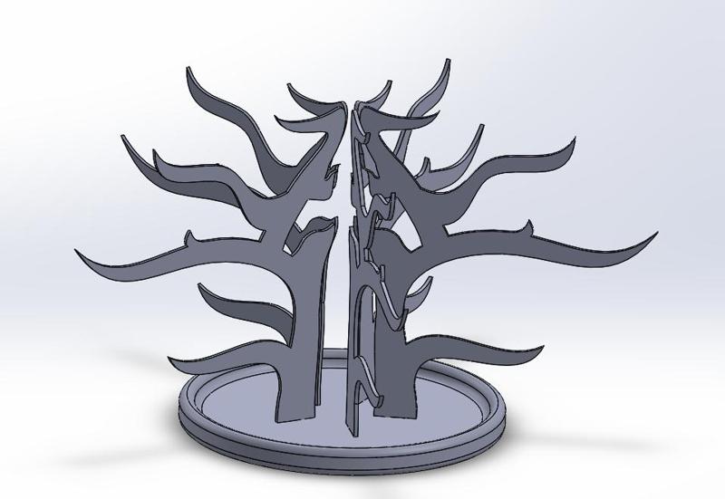 Tree jewellery hanger