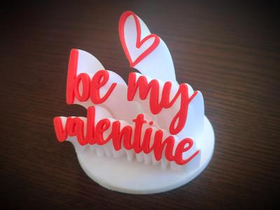 Be My Valentine - 3D Text
