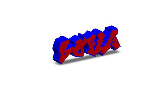 Sofia Personalized graffiti name tag