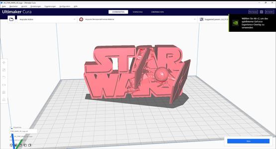 star wars 3d logo