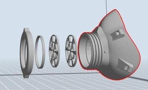 Covid 19 mask with cotton pad filter