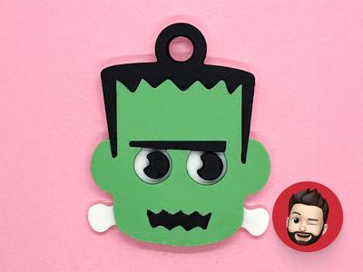 Halloween Frankenstein keychain