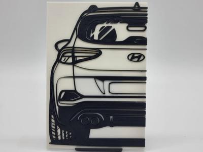 2D Wall Art Hyundai Tuscon