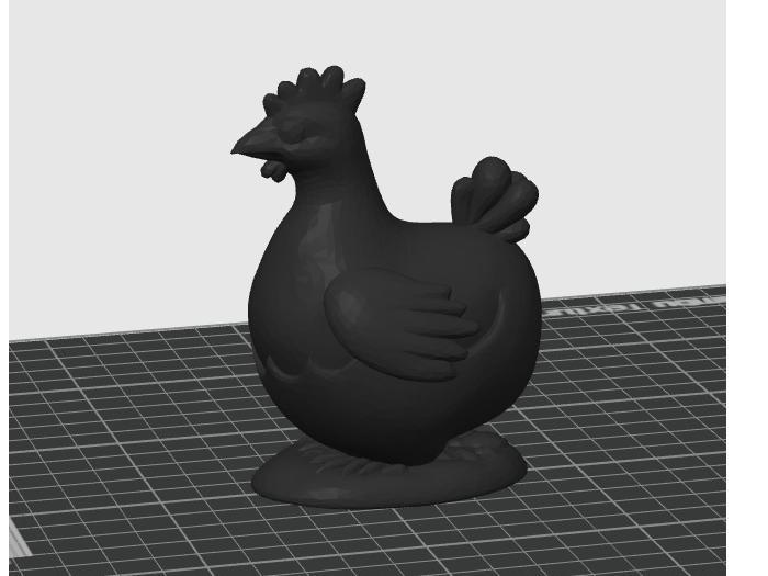 Easter chicken on egg