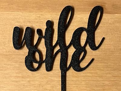 wild one cake topper