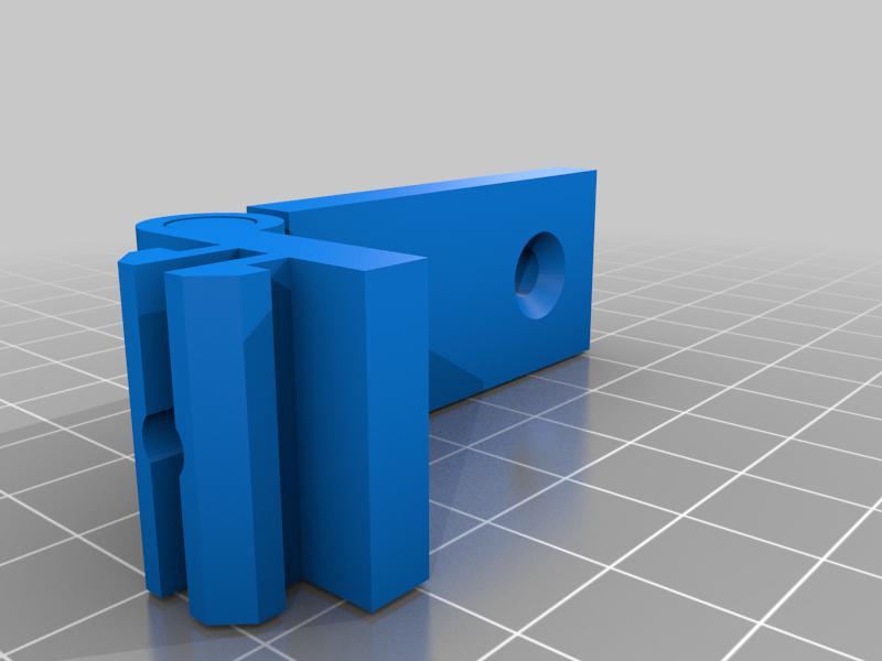 Nutless rail hinge for Ender 5