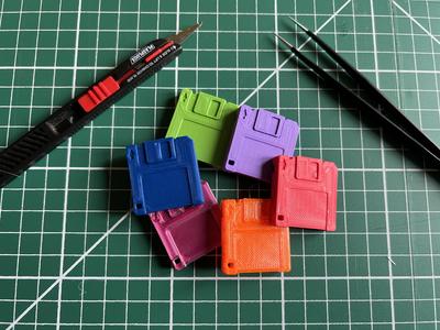 Micro Floppy Disk Material Swatch