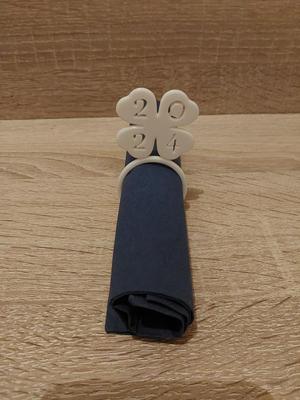 New Year napkin ring 2024 / Neujahr Serviettenring 2024