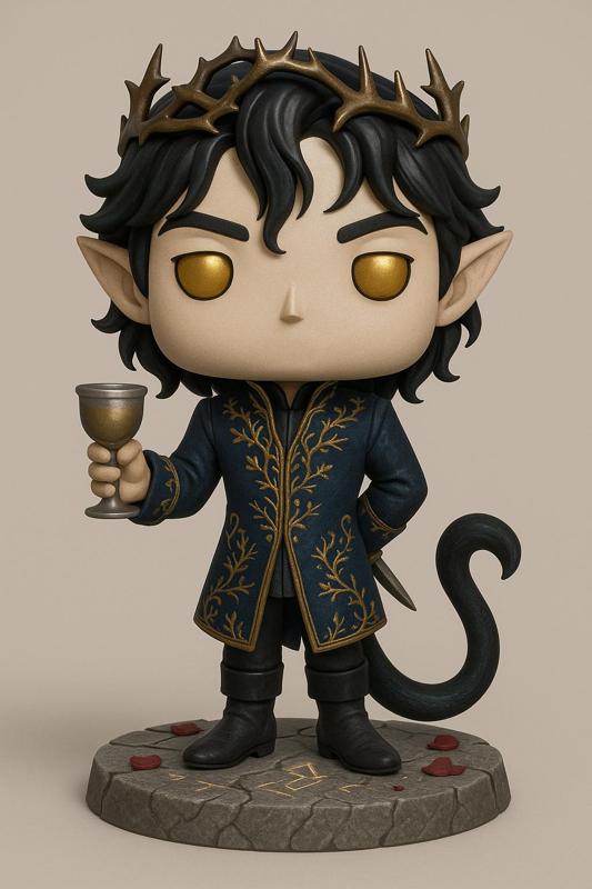 Cardan – Chibi-Style Figure | The Cruel Prince | 3D Print Model