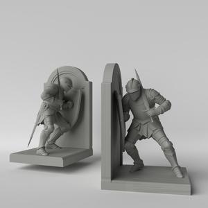 Medieval Knight Bookend with Shield
