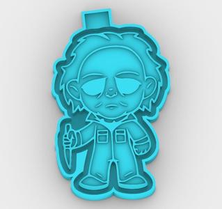 Leatherface - horror halloween 015902 - freshie mold - STL for silicone mold