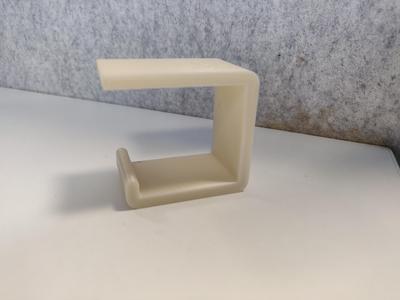 U headset hanger, for under table