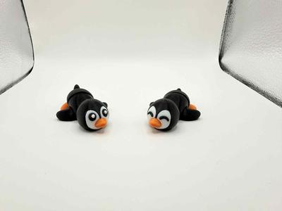 Cute Tiny Flexi Penguin With Two Options For Expression!