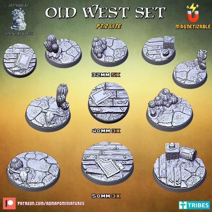 Old West Bases Pt.2 Lite (Pre-supported)