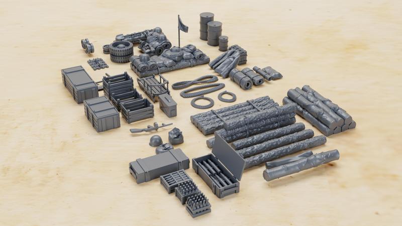 STOWAGE SET of WW2 (51 pcs.)