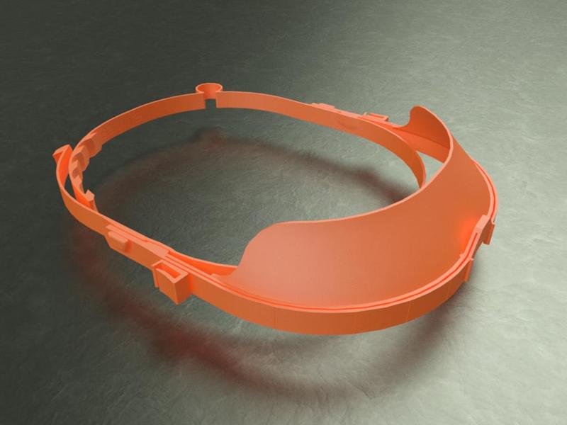 Facial Protection 29 grams, to be printed stacked in quantity.