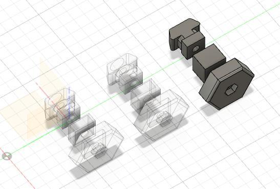 Hex Twist Lock for Prusa MK3 & MK4 Extrusions