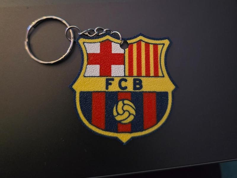 Barcelona Football Kids Sports Keychain Design