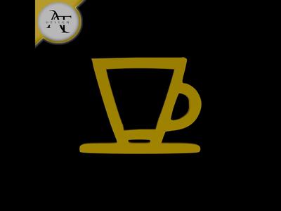 Simple Coffee Cup Symbol - 2D Art