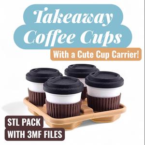 ☕Takeaway Coffee Cup Clickers - fidget toy