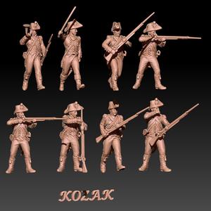 Napoleonic (early) french light infantry in bicorne set 2