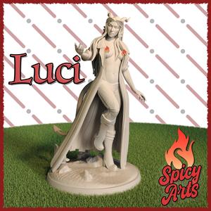 Luci - (NSFW) Devil Pin-Up with Coat