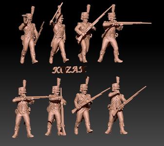 Napoleonic french light infantry in early shako set 2
