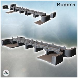Moltke Bridge (Spree River, Berlin, Germany) - Modern WW2 WW1 World War Diaroma Wargaming RPG Mini Hobby