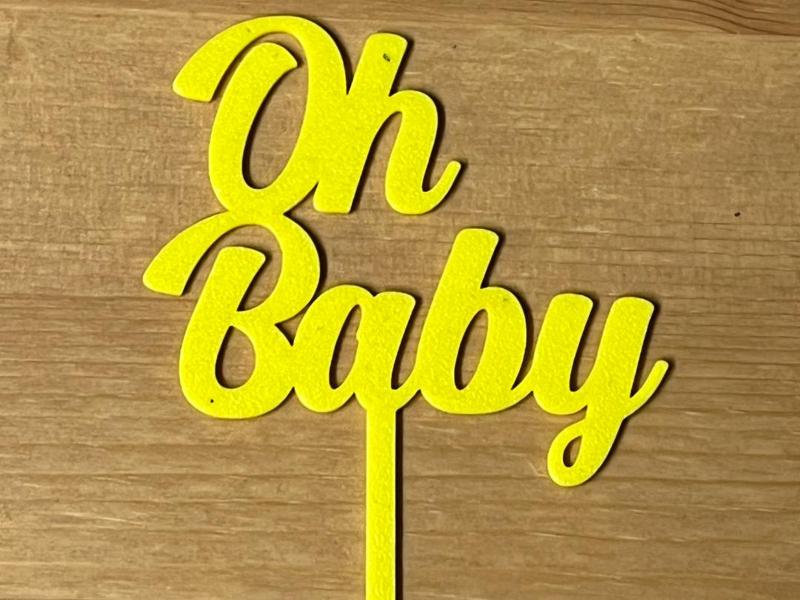 Oh Baby Cake Topper
