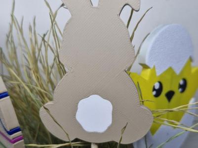 Easter rabbit on stick