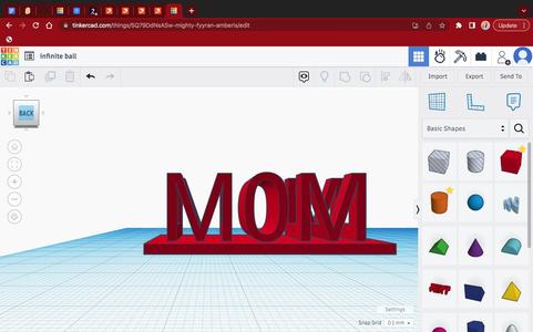 MOM glasses holder