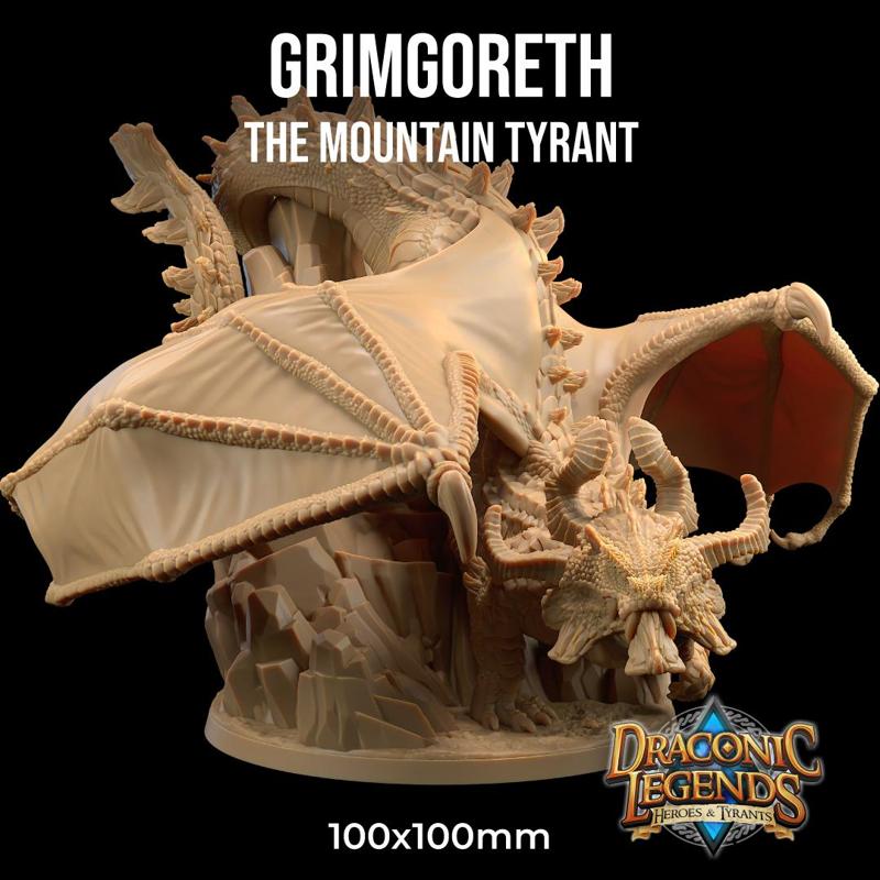Grimgoreth, The Mountain Tyrant | PRESUPPORTED  | Draconic Legends Hero's and Tyrants