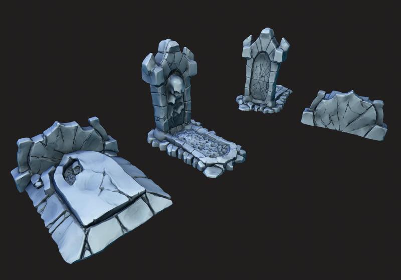 Gravestone. Gothic style.