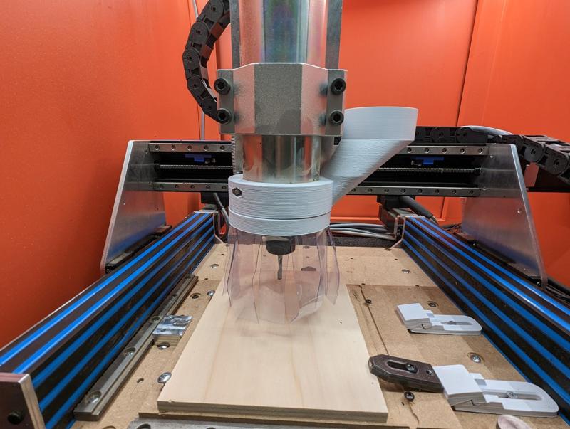 80mm CNC spindle magnetic dust shoe / dust boot for 50mm or 75mm hose