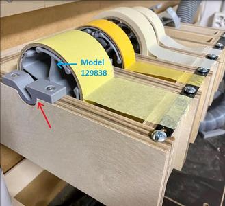 Tape Dispenser Axis Mount for Wooden Version