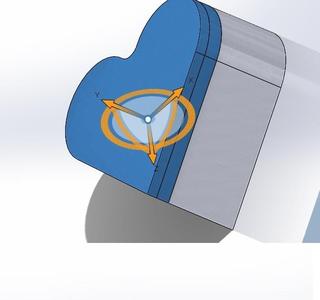 Heart with lid for gift or storage