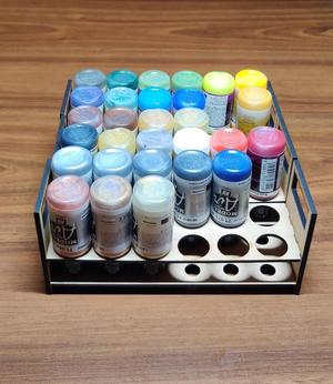 Vallejo Paint Holder - Laser Cut