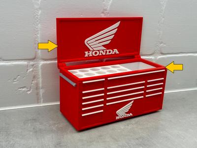 Lid for Honda motorcycle Inspired Desk toolbox pen