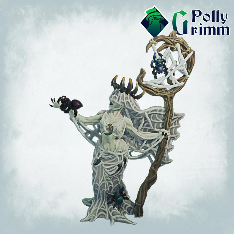 Fantasy miniatures for tabletop games. Grimwood Tales. Spider Bride