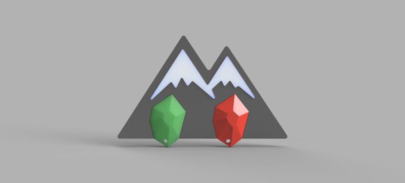 Magnetic mountain keyholder
