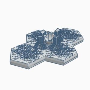 Destroyed Tech Cult Storage Tank Hex Map Scale