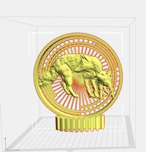 Wolf Family - P28 - Decor - Trinket - Quick Print Gift - 3D - NO SUPPORT