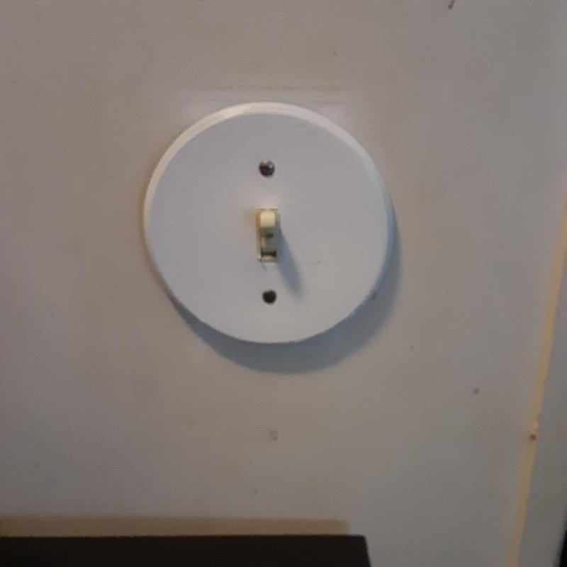 Circular Toggle light switch cover