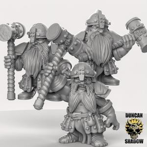 Dwarves with Great Hammers (Pre Supported)