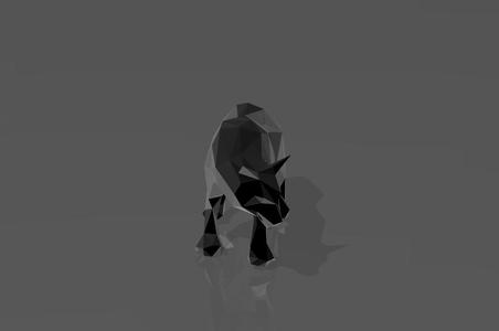 Watchful Wolf - LowPoly - Excellent Design - Decor