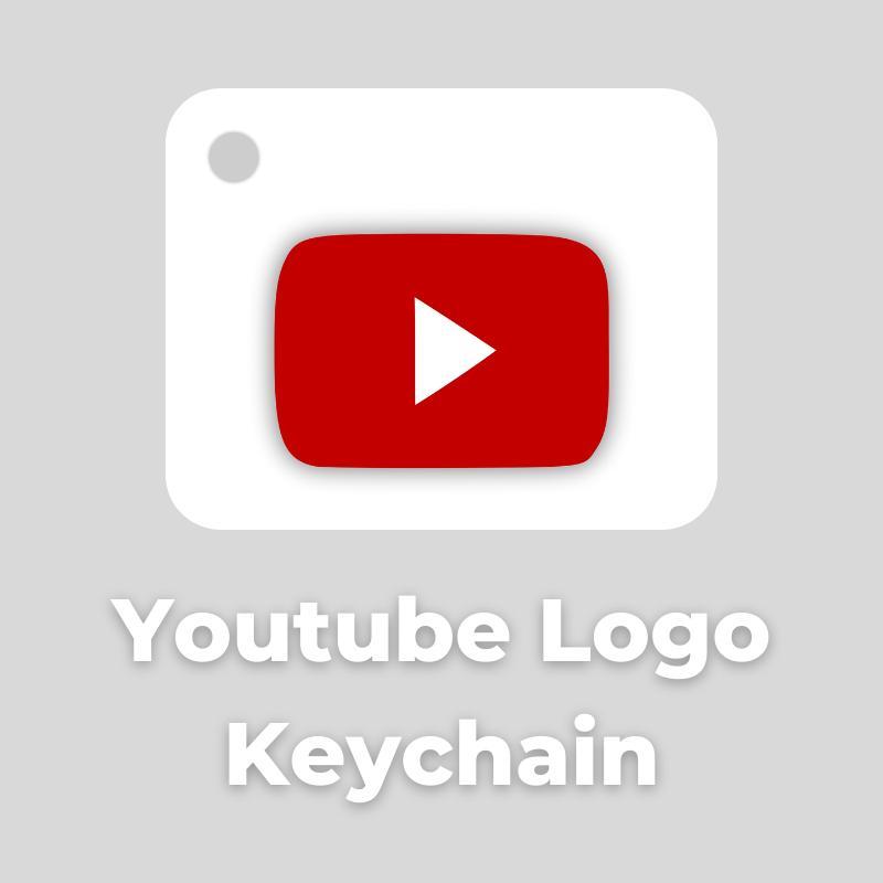 Youtube Logo Keychain