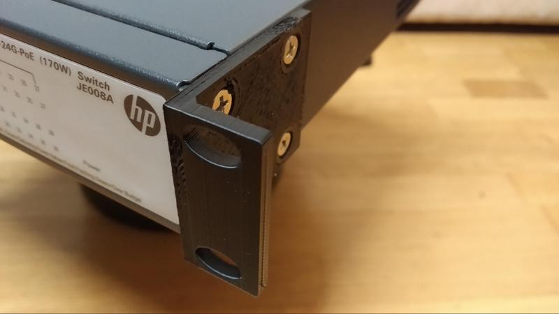 Rack ears 30x30 pattern (some HP and 3COM Switches)